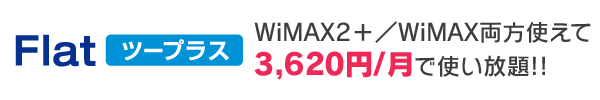 WiMAX Flatツープラス